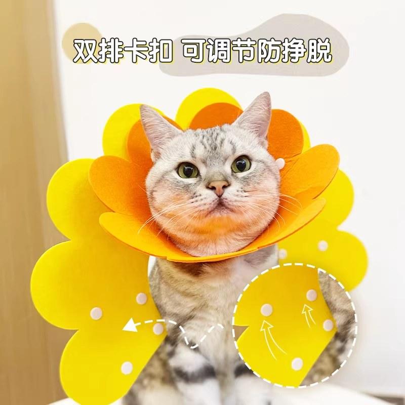 伊丽莎白圈猫咪绝育项圈防咬防舔脖套圈羞耻圈猫头套围脖宠物用品